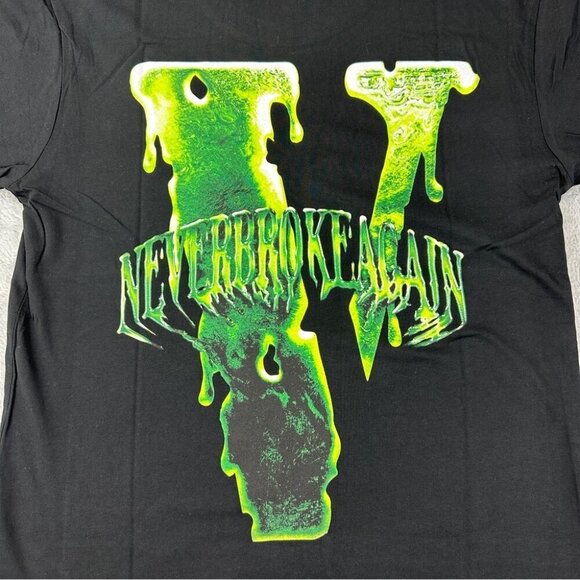 Vlone x Never Broke Again Slime Black T-Shirt Medium - Picture 7 of 13